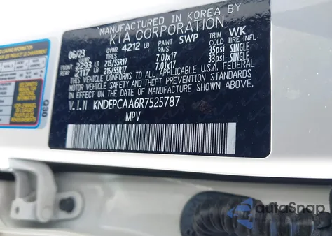 2024 Kia Seltos Lx z USA, uszkodzony, nr VIN KNDEPCAA6R7525787